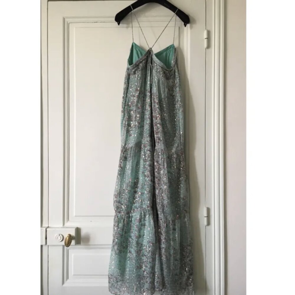 BA&SH Odette Maxi Dress Green